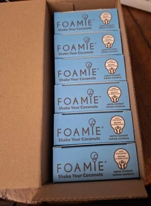 6 x Foamie Shampoo Bar Coconut For Normal Hair Plastic Free Soap Free Vegan - Picture 1 of 6