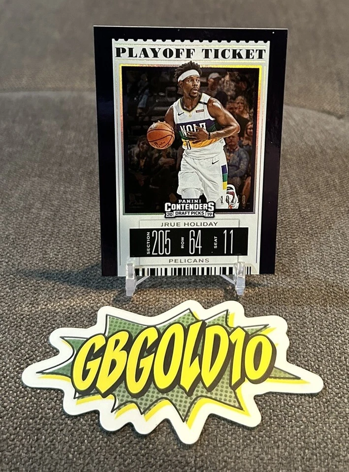 2019 Contenders Draft Picks Jrue Holiday Playoff Ticket /18 - Image 1 of 3