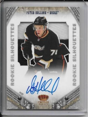 2011-12 Crown Royale Peter Holland Silhouette Rookie Patch Auto # 234 #d/99 - Image 1 of 2
