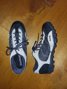 Shimano SPD Indoorcycling Spinning Rennrad Fahrrad Schuhe in Größe 39 blau grau - Bild 1 von 2
