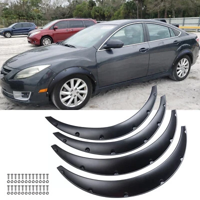 For Mazda 2 Mazda 3 Mazda 6 Fender Flares Guard Extra Wide Wheel Arches Body Kit Foto 1 de 4