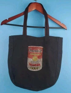 Campbells Tomato Soup Rhinestone Beaded 12" Tote Shopping Grocery Bag 2005 - Picture 1 of 7