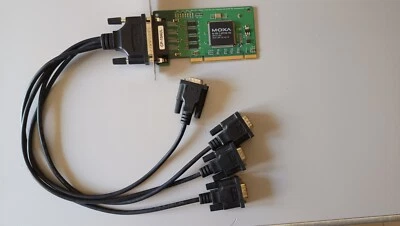 Scheda MOXA CP-104UL 4 porte seriali RS232 DB9 PCI con cavo - Immagine 1 di 3