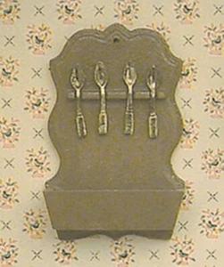Dolls House Chrysnbon Spoon Rack Kit Miniature Kitchen Accessory 1:12 Scale - Picture 1 of 8