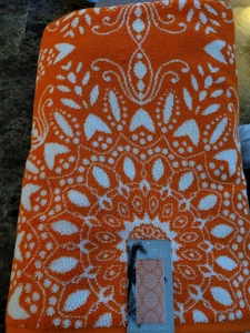 Resort Beach Towel 35”X70” Orange 100% cotton  NWT - Picture 1 of 2