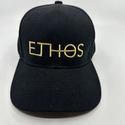 ETHOS Black Adjustable Hat Wool Acrylic - image 1 of 4