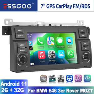 For BMW E46 M3 GPS SAT NAV Android 11 CarPlay Car Stereo Radio Head Unit