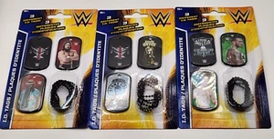 2015 WWE Dog Tags Series 2 (3 Packs of 3) Sets J, K, & Q - Picture 1 of 8