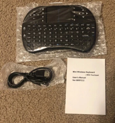 Mini 2.4Ghz Wireless Keyboard Touchpad With Mouse For PC PS4  Smart TV - Image 1 of 4