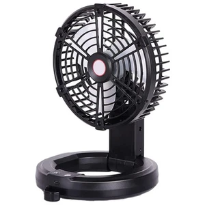 Camping-Ventilator, Tragbar, Wiederaufladbar, mit Lampe, Zusammenklappbarer8243 - Bild 1 von 6