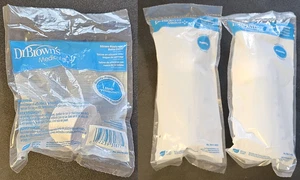 Frühchen Frühchen (2) 4 Unzen Flaschen Silikon Brustwarze mit Flaschenhalsband Dr. Brown's - Bild 1 von 5