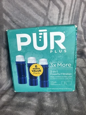 Pur Plus PPF951K Replacement Pitcher Dispenser Filter 3 Pack Genuine New Sealed - Image 1 of 4