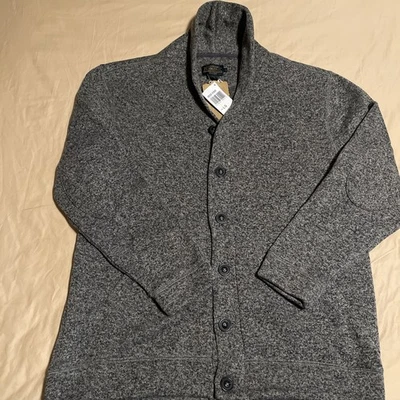NWT PENDLETON MENS WILLAMETTE SHAWL CARDIGAN GRAY BUTTON-DOWN SIZE L 100% Cotton - Image 1 of 4