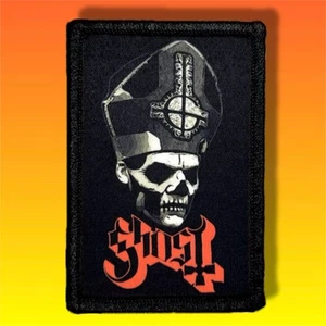 Ghost Papa Emeritus Morale Patch / Military ARMY Tactical Band Hook & Loop 752 - Picture 1 of 8