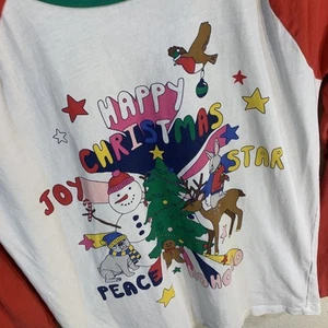 Boden Happy Christmas Holiday Raglan Girls 13-14Y Festive Joy Peace Dog Deer - Picture 1 of 10