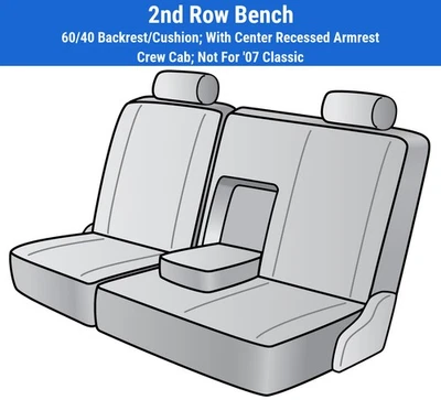 Fundas de asiento de felpa para GMC Sierra 2500 HD 2007-2009 Foto 1 de 4