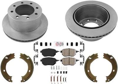 Rear Disc Brake Rotor & Pad Kit Fits GMC Savana 3500 2003-2008 Dual Rear Wheels - Image 1 of 4
