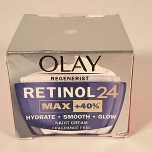 OLAY Regenerist Retinol 24 MAX Night Skin Cream Fragrance Free 50ml SEALED - Picture 1 of 10