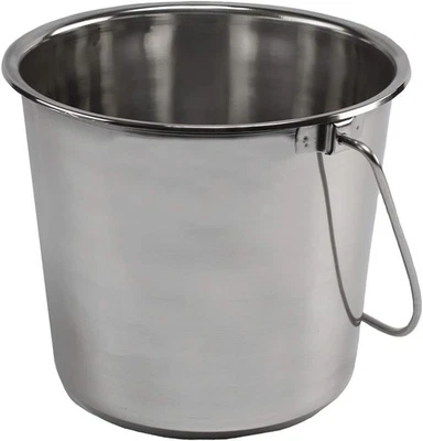 Grip Stainless Steel Bucket (4 Gallon) - Great for Pets, Cleaning, Food Prep... - Image 1 of 2