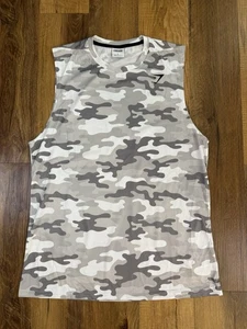 Gymshark Sleeveless Tank Top Men’s Large Camo - Picture 1 of 7