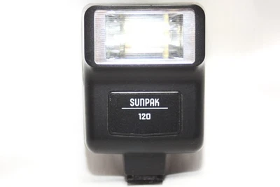 [Excellent++++] Sunpak 120 Flash Hot Shoe Mount Flash From Japan Tested #A102014 - Image 1 of 4