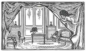 INTERIEUR mit PUTO - Gabriel BELOT - OriginalHolzschnitt 1928 - Picture 1 of 1
