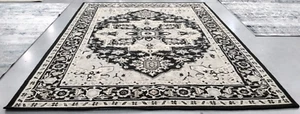 BLACK / NATURAL 8'-9" X 11'-9" Back Stain Rug, Reduced Price 1172724327 HK709F-9 - Picture 1 of 4