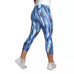 Leggings Calvin Klein Performance XS Blu Bianco Nero Cravatta Dye Capris Palestra Adattata - Foto 1 di 11