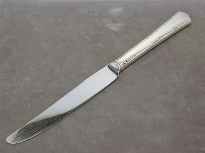 Gorham Greenbrier Sterling 8 7/8" Modern Hollow Knife 1938 No Mono Silver 925 - Image 1 of 4