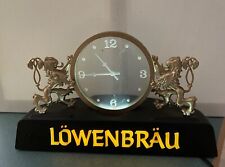 Vintage Lowenbrau Lighted Beer Clock - Tested Works