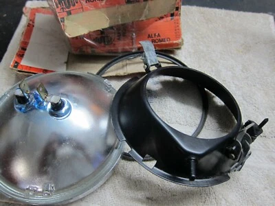 Alfa Romeo Alfetta Sedan Berlina front headlight Hi Beam  5 3/4 inch NOS - image 1 of 4