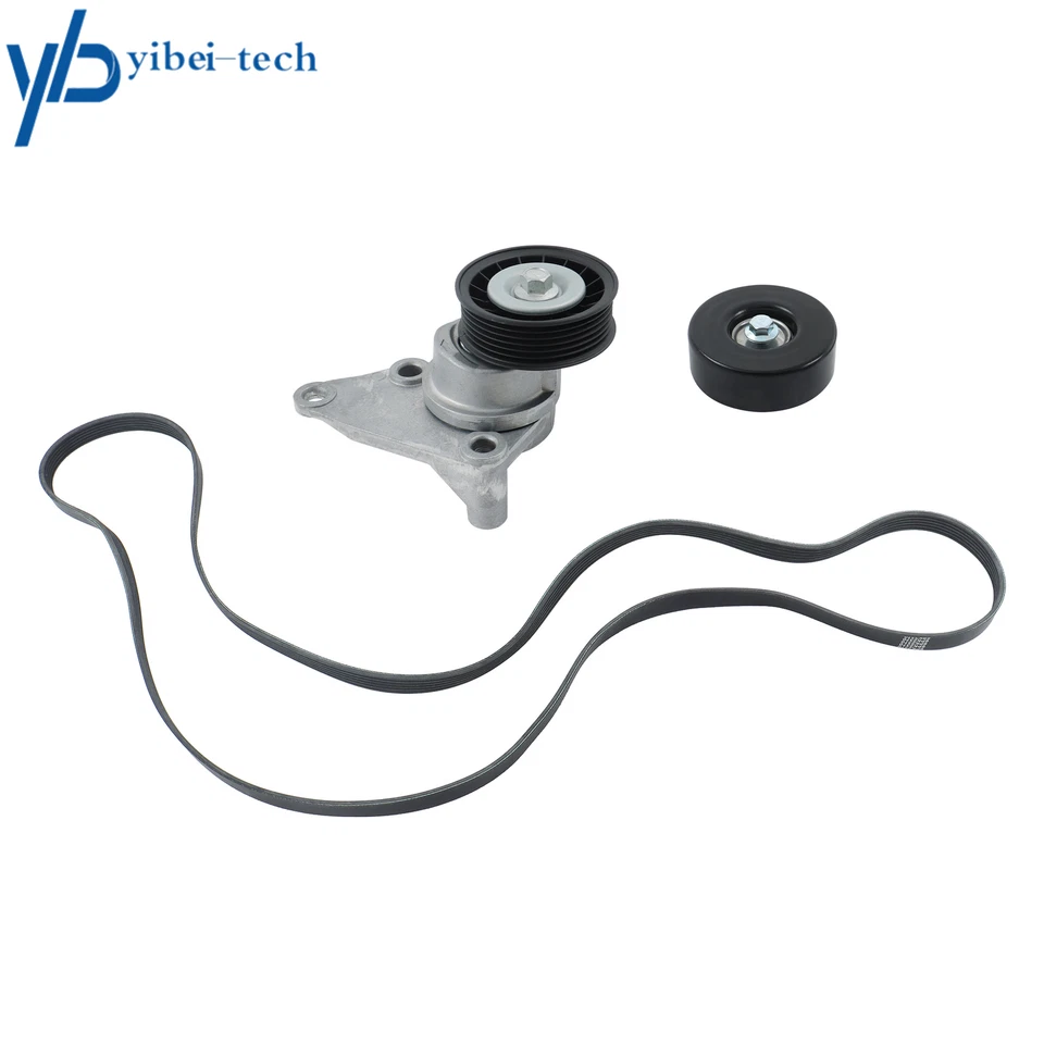 Serpentine Belt Tensioner Pulley Kit for Chevrolet Silverado GMC Sierra Hummer - Image 1 of 4