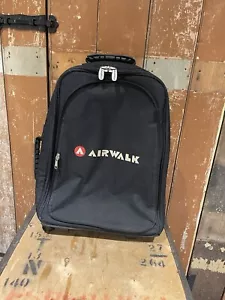 Airwalk Pull Along 2 Wheel Travel Case Black Boot Luggage Bag - Picture 1 of 24
