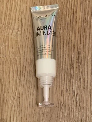 Makeup Revolution Aura Luminizer Face and Body Liquid Illuminator 20ml FREEPOST - Image 1 of 2