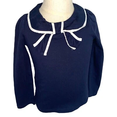 Top Janie and Jack Niña Talla 4 Azul Marino y Blanco Foto 1 de 3