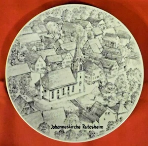 Plato de colección, Johanneskirche Rutesheim, Seltmann Weiden Bavaria, 24 cm - Imagen 1 de 3