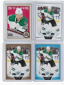 2019-20 O Pee Chee Update Cards # 606 Corey Perry Dallas Stars 4 CARD LOT - Foto 1 di 2