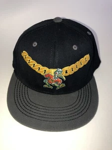 Miami Hurricanes TOW Black "Turnover Chain" Hat Cap 86 Fitted - Picture 1 of 8