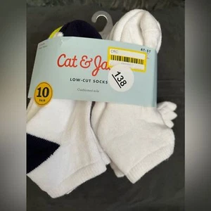 Cat & Jack 10  Pack Unisex Socks- Size4-5T - Picture 1 of 3