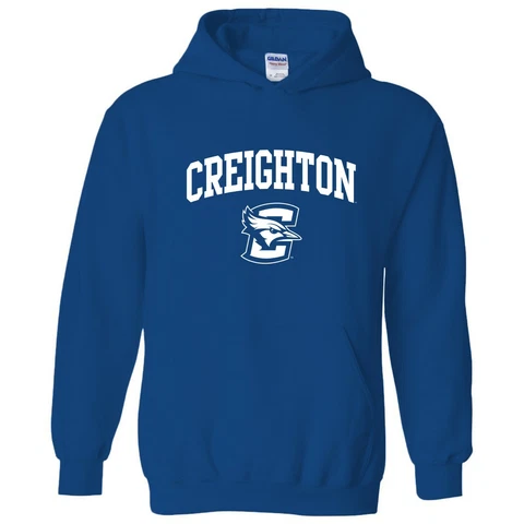 Creighton Bluejays Arch Logo Hoodie - Royal Cover