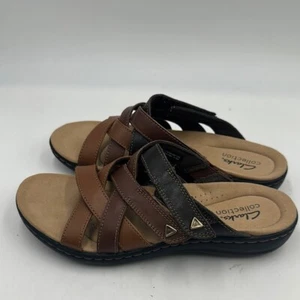 Clarks Women's Laurieann Bali Brown Combi 26177327 size 6.5m Mint Condition - Picture 1 of 5
