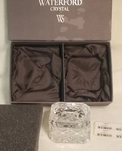 Waterford Lead Crystal 2002 Society Enrollment Trinket Jewelry Square Box w/ Lid - Picture 1 of 6