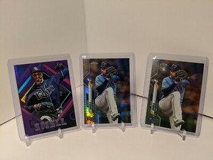 2020 Topps Fire & Chrome Blake Snell Purple Parallel #/99 Refractor Base 3 Cards