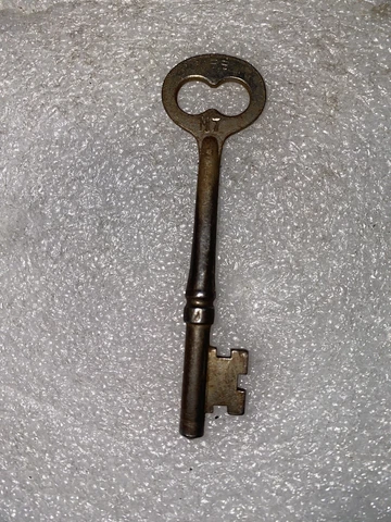 Antique Corbin Mortise Lock Skeleton Key Marked M7 Cover