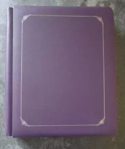 Creative Memories PURPLE Plum, 8-1/2x11 Album w/silver foil, 21 pages, opened - Picture 1 of 6