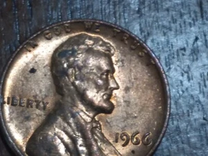 1966 Lincoln Memorial Penny No Mint Mark, Error “L” And “In God We Trust” On Rim - Picture 1 of 2