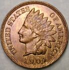 1904/04 Indian Head Penny Repunch Date Scarce Snow #10/Fs-301 Magnificent Beauty