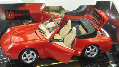 Porsche 911 Cabriolt 1994 rojo nuevo 1:18 Foto 1 de 4