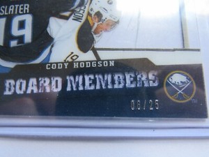 2012-13 Panini Limited Hockey Board Members #BM-43 Cody Hodgson #06/25