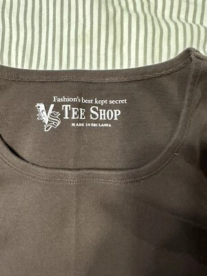 Camiseta sin mangas tejida marrón THE TEE SHOP talla grande Foto 1 de 4